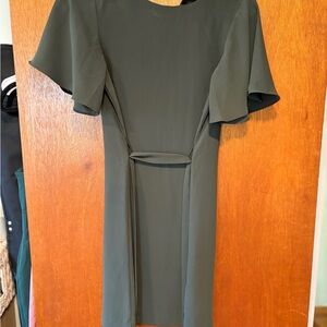 H&M Dark Green Midi Dress